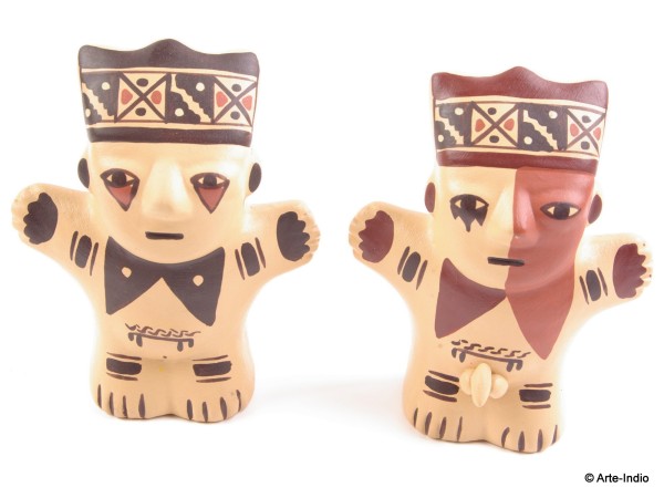Huaco. Chancay Cuchimilco Replica / Paar