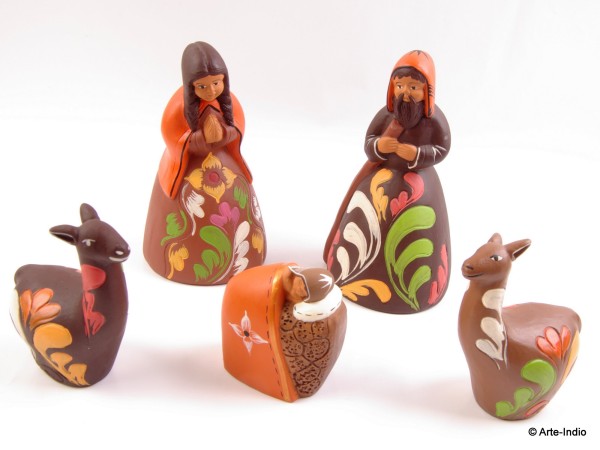 Nativity Scene. Ceramic Rimac 5 parts