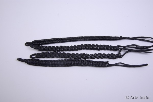 Armband aus Leder (schwarz) Ø 6,00 cm