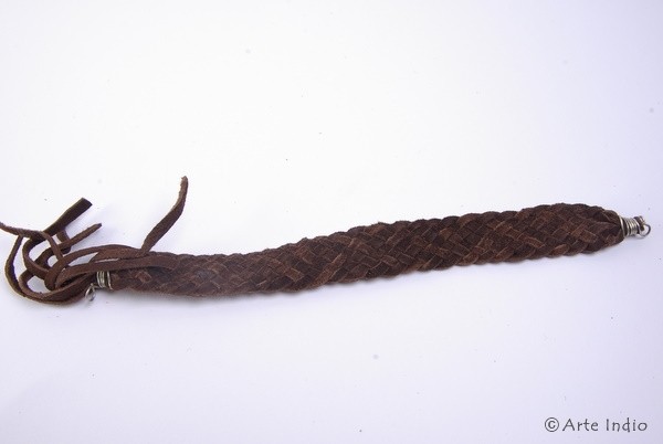 Armband aus Leder (braun) Ø 6 cm, 2 cm breit