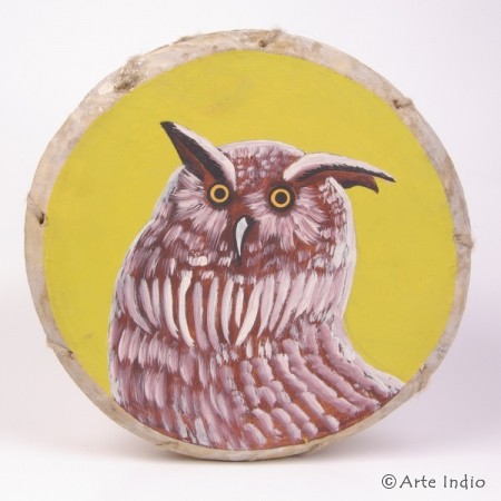 Tinya. Shaman drum. Owl
