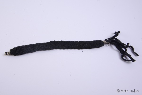 Armband aus Leder (schwarz) Ø 6,00 cm, 1 cm breit
