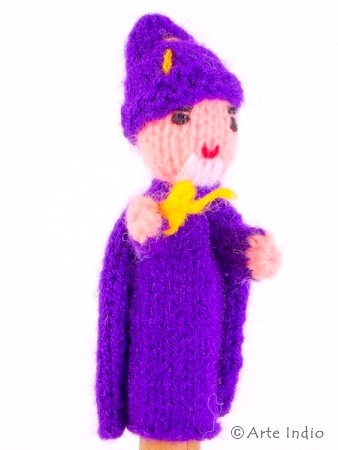 Finger puppet. Wizard Merlin
