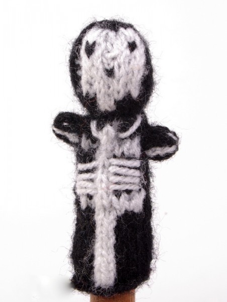 Finger puppet. Skeleton