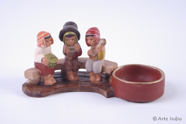 "Three Musicians" Candle holder