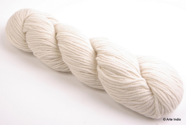 50g 100% Baby-Alpaka Wolle. Weiß