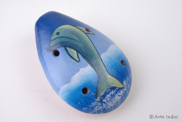 Ocarina. Nazca, Blue, Dolphin
