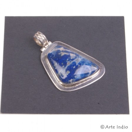 Necklace pendant silver and sodalite