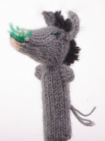 Finger puppet. Donkey