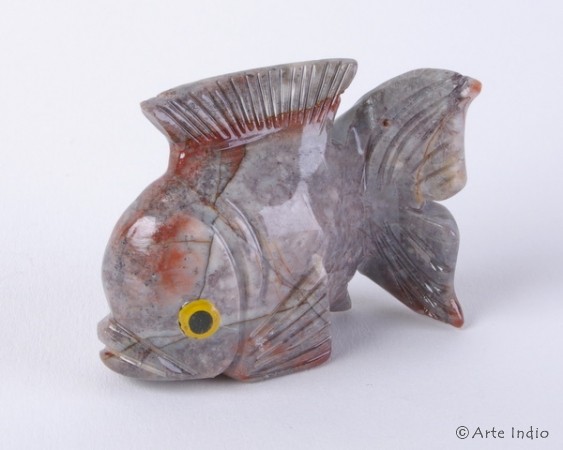Steinfigur ca. 5 cm. Fisch