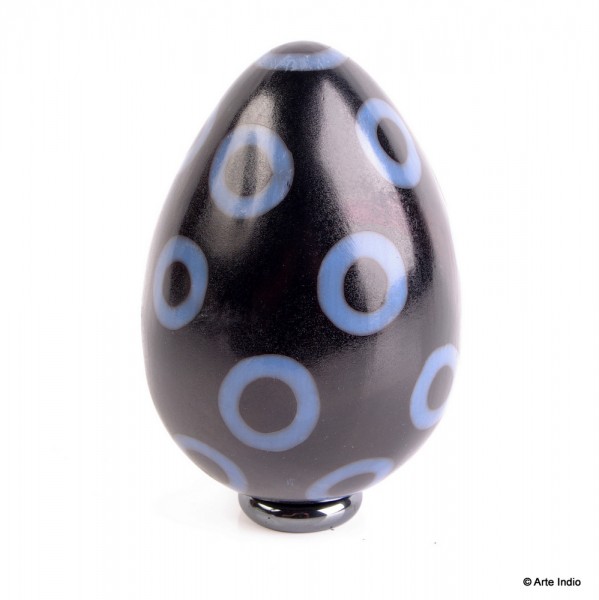 Clay Chulucanas egg ca. 9 cm x 6 cm