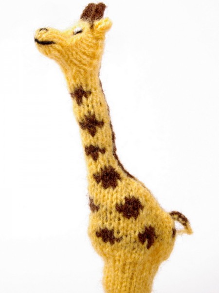 Finger puppet. Giraffe