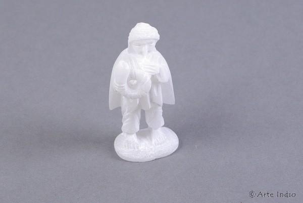 Alabaster figure small horn player