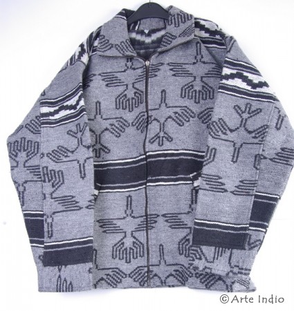 Zipped wool jacket, gray / Nazca