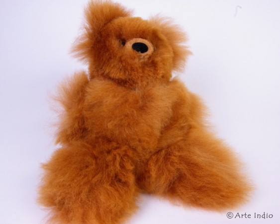 Teddy aus Alpakafell, ca. 25 cm