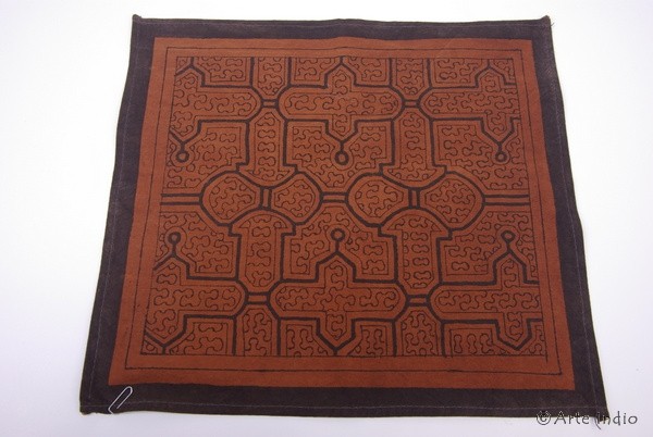 Bemalte Decke - Shipibo Indianer ca. 35 cm x 31 cm