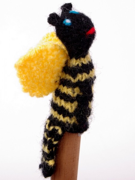 Finger puppet. Bee