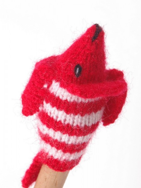 Finger puppet. Fish red