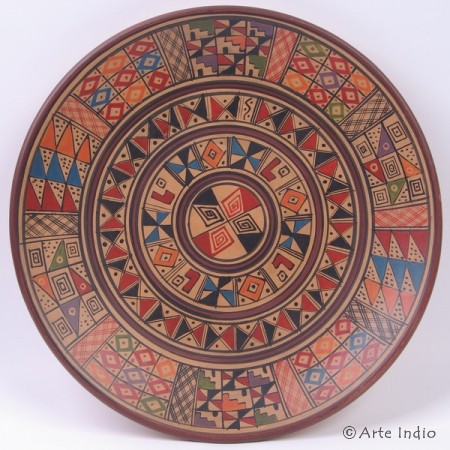 Handbemalter Keramikteller Ø 25 cm