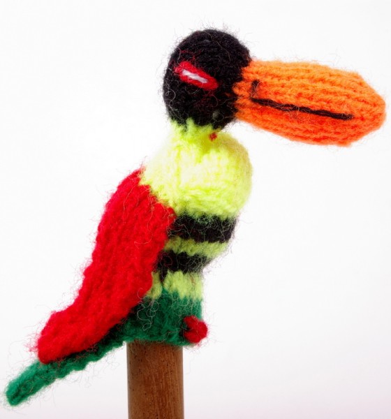 Finger puppet. Toucan colorful