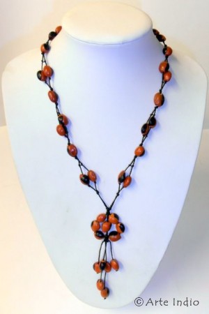 Necklace from Huayruro seeds