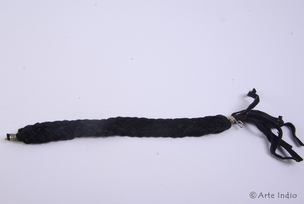 Armband aus Leder (schwarz) Ø 6,00 cm, 2 cm breit