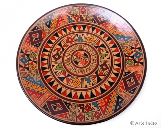 Handbemalter Keramikteller Ø 30 cm