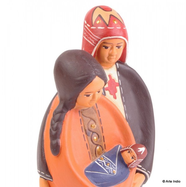 Family with Child. Decoration ceramic