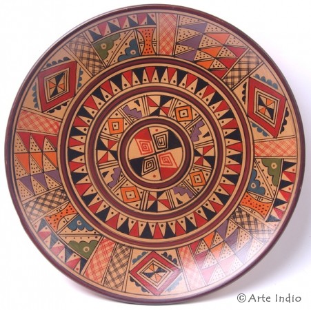 Handbemalter Keramikteller Ø 25 cm