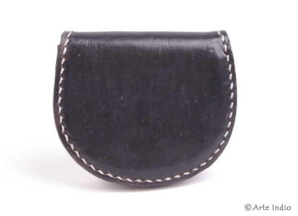 Coin wallet cowhide black