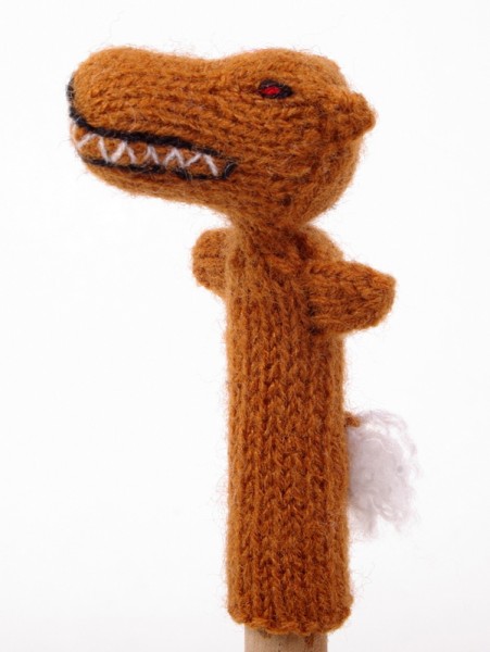 Finger puppet. Wolf brown