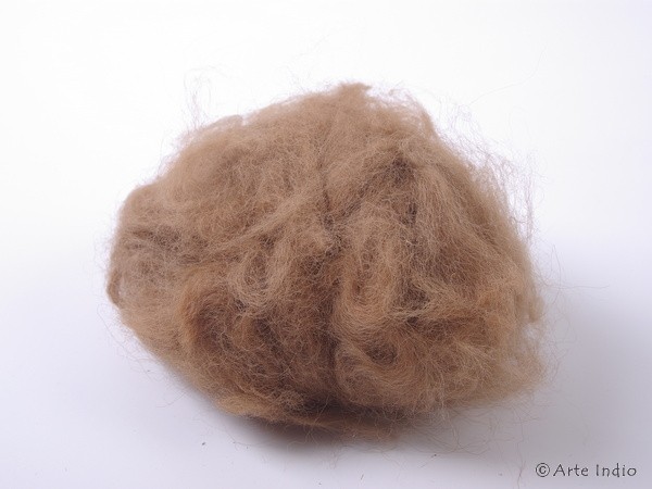 40g 100% Alpaka Wolle. Unbehandelt. Braun