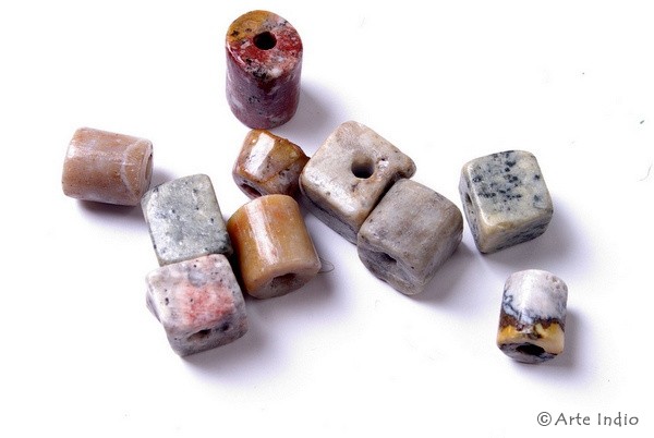 10 stone beads from Peru (small)