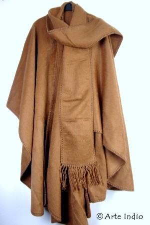 Women's poncho with scarf
