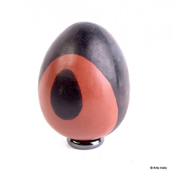 Clay Chulucanas egg ca. 8 cm x 6 cm