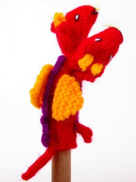 Finger puppet. Two-headed dragon