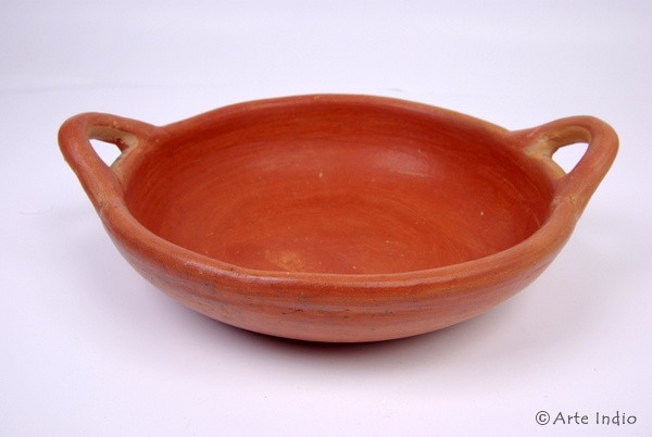 Clay bowl "antique look" with two handles